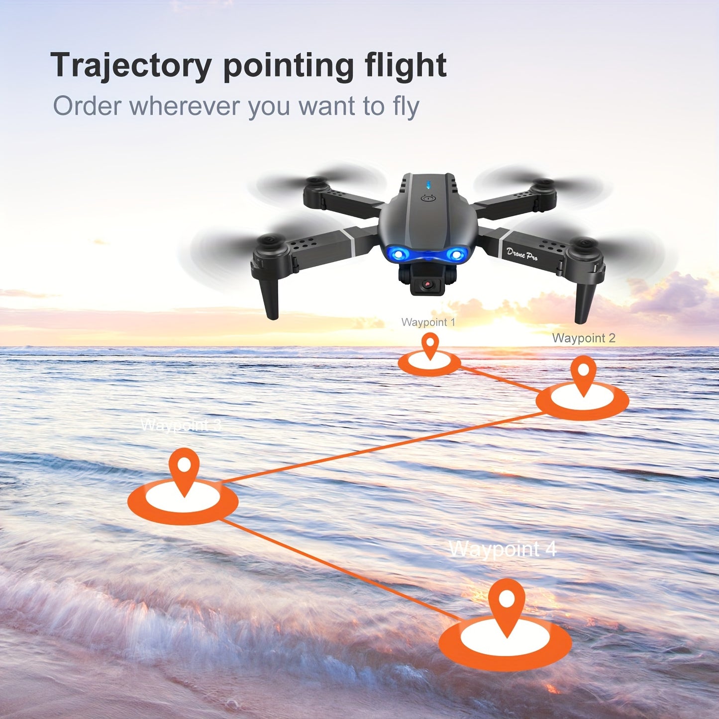 E99 Dual Camera Drone, Six Axis Gyroscope, One Click Takeoff, Birthday Gift, Thanksgiving, Christmas, And Halloween Gifts