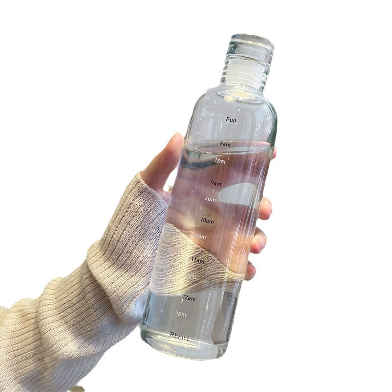 Simple Plastic Bottle With time - heat resistant