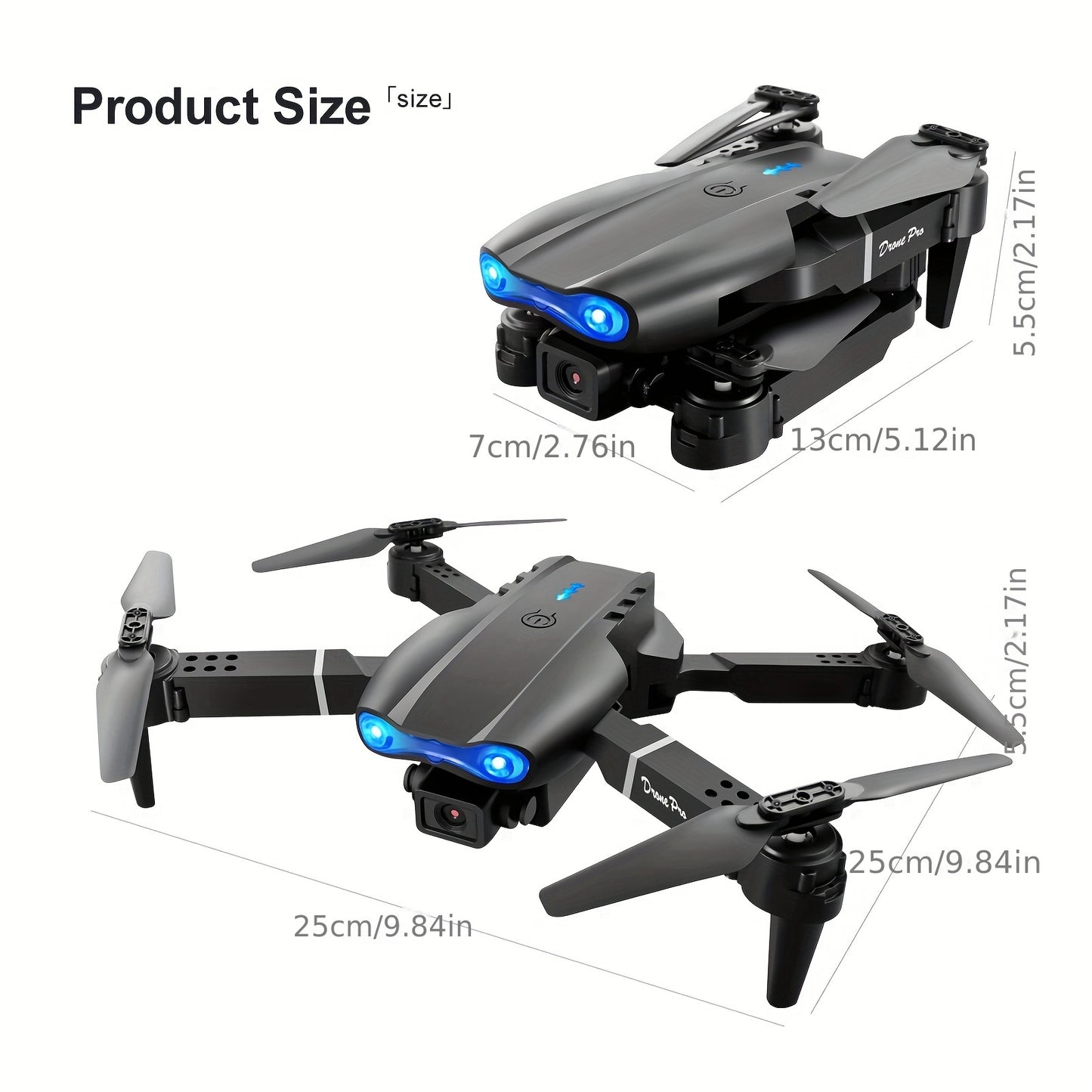 E99 Dual Camera Drone, Six Axis Gyroscope, One Click Takeoff, Birthday Gift, Thanksgiving, Christmas, And Halloween Gifts