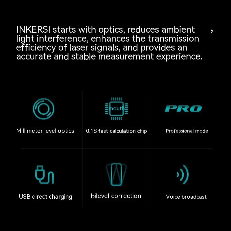 Handheld Electronic Infrared Measurement High Precision Laser Rangefinder