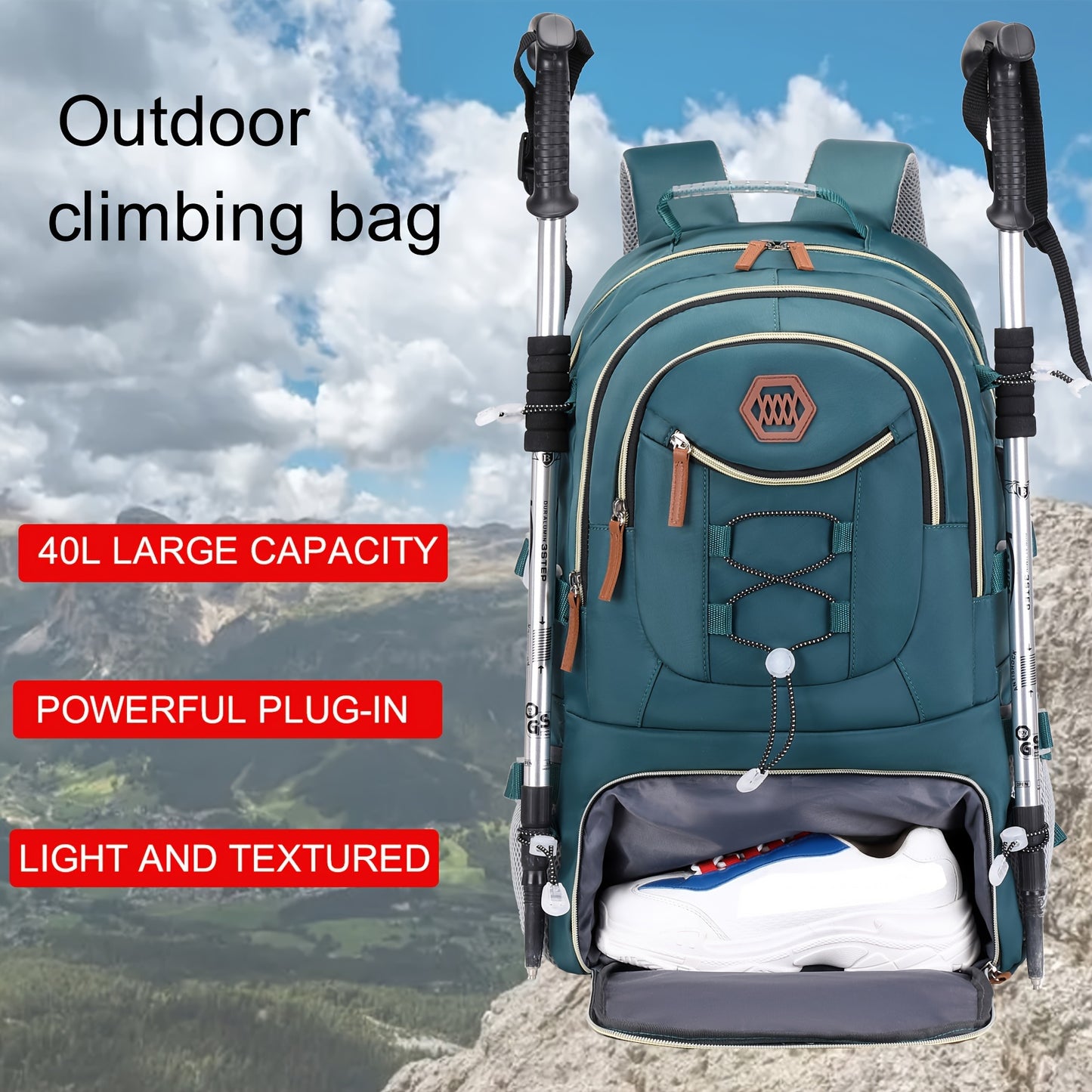 Outdoor Travel Sports Camping Backpack for Men and Women - best for Hiking